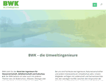 Tablet Screenshot of bwk-bund.de